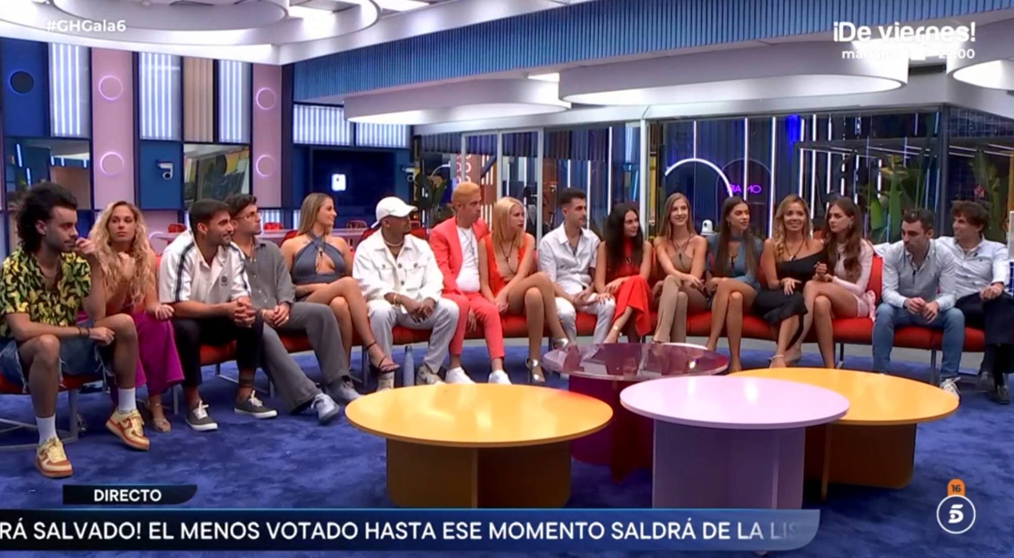 Los concursantes tras las nominaciones de la gala 6 de 'Gran hermano 19'