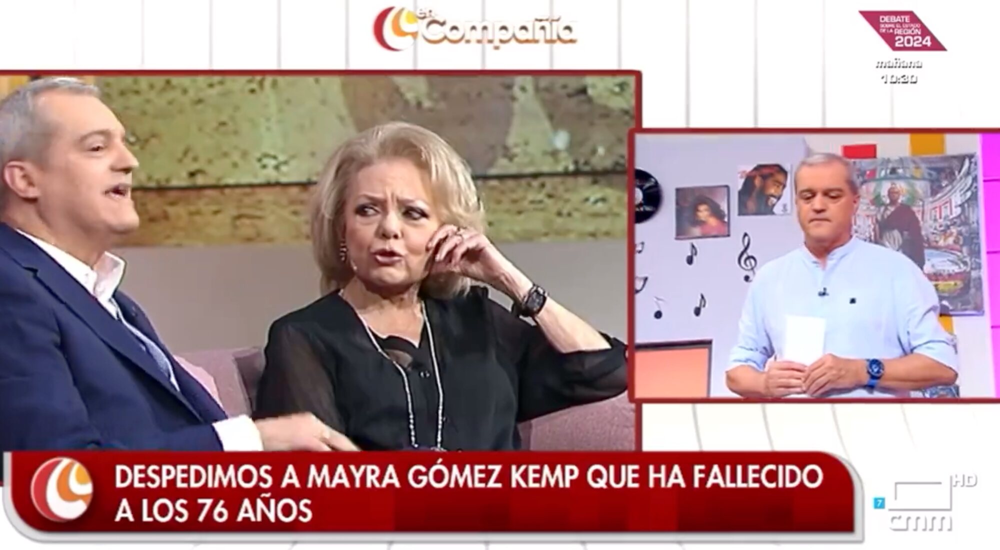 Ramón García despidiendo a Mayra Gómez Kemp en 'En compañía'