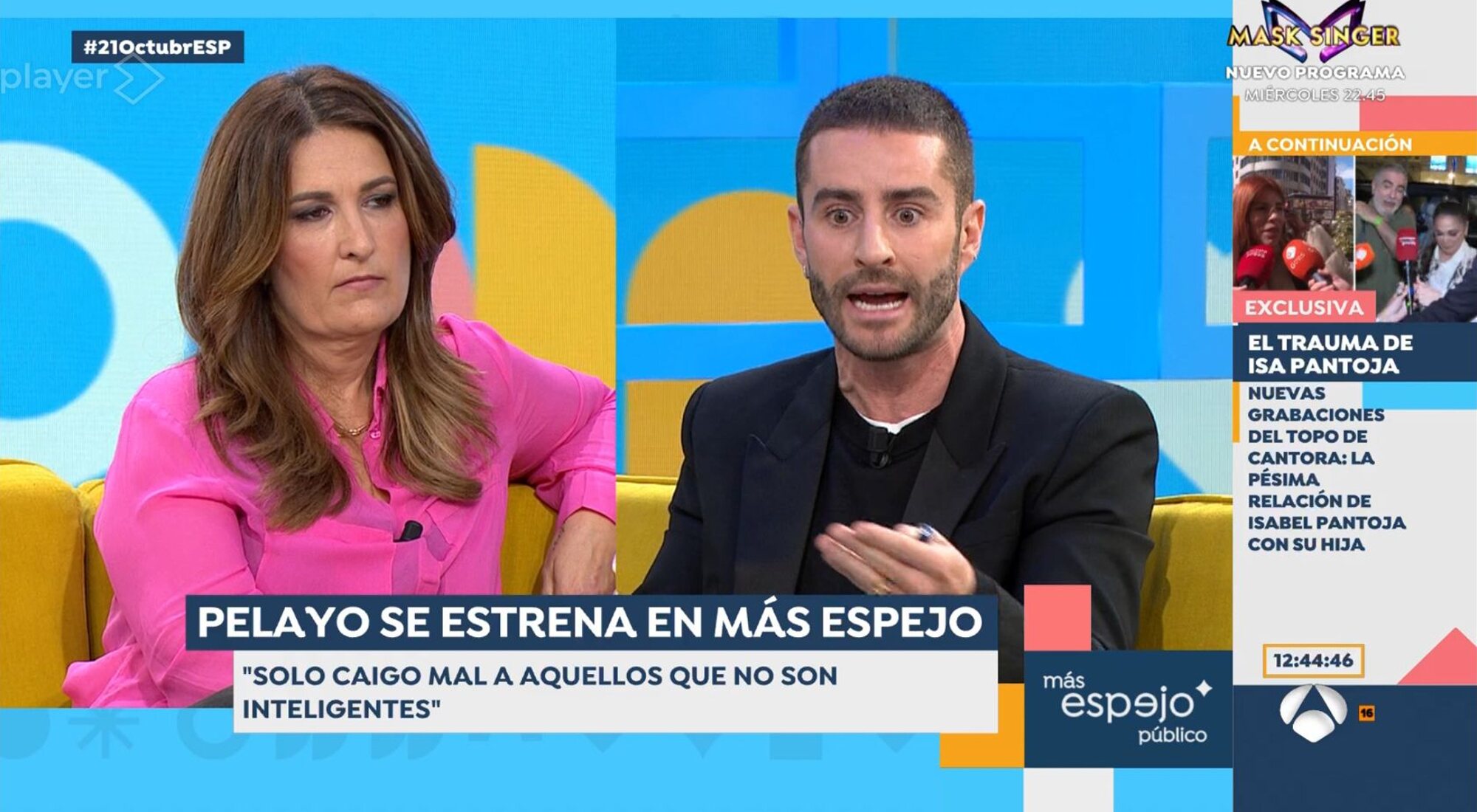 Laura Fa y Pelayo Díaz en 'Espejo Público'