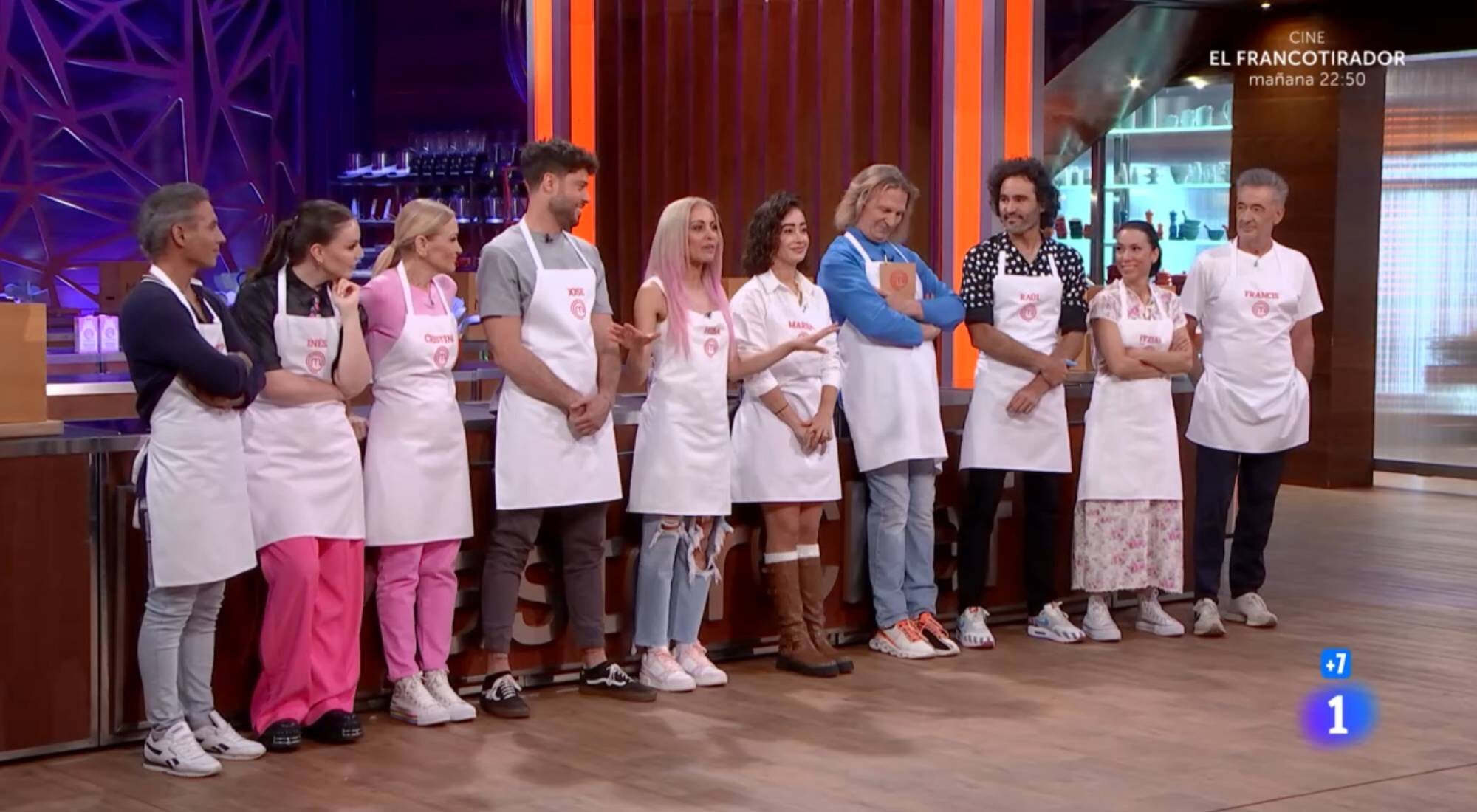 Los aspirantes de 'MasterChef Celebrity 9' en el programa 7