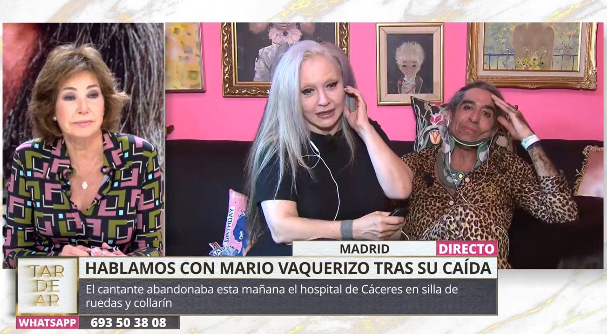 Ana Rosa Quintana habla con Alaska y Mario Vaquerizo en 'TardeAR'