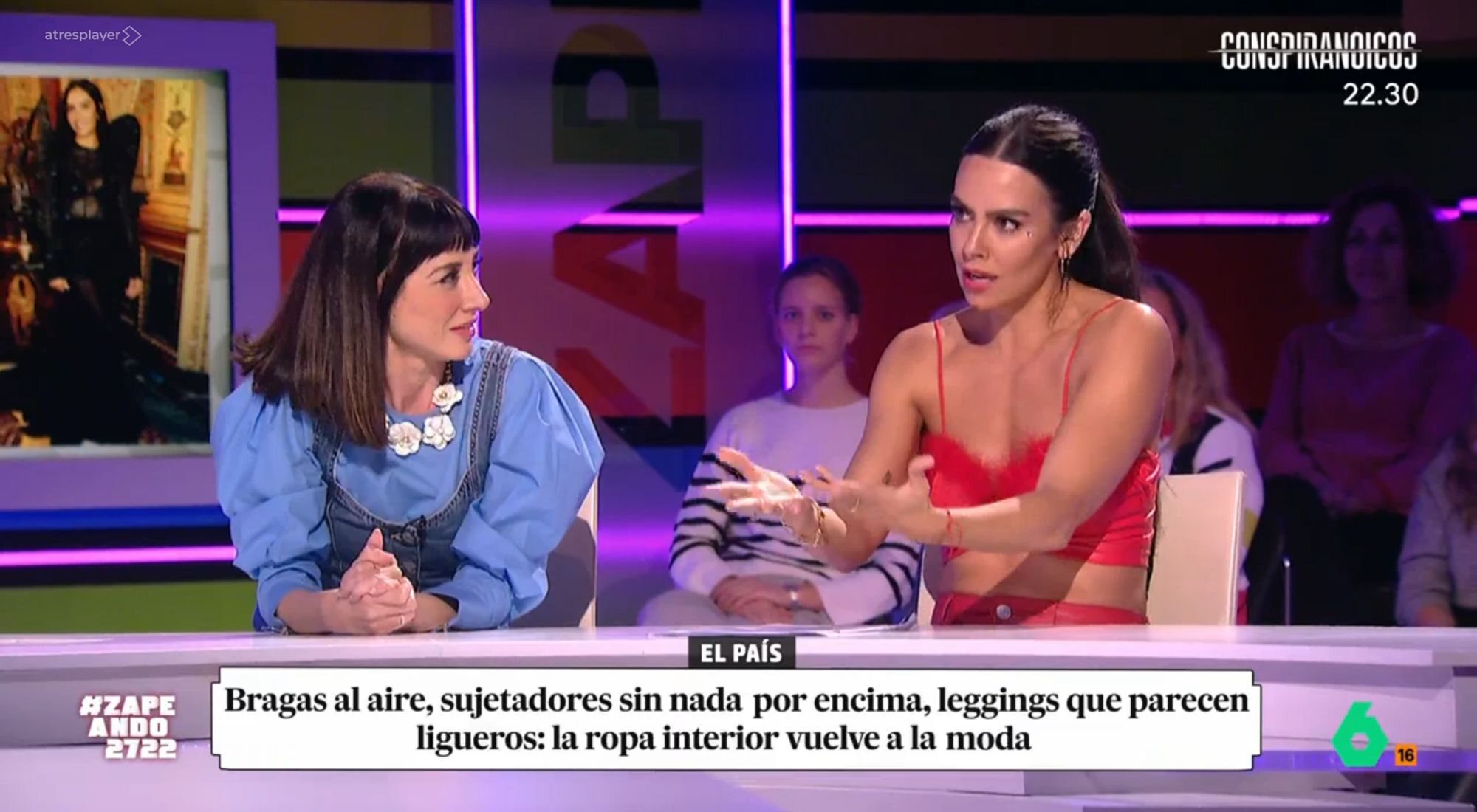 Cristina Pedroche y Natalia Ferviú en 'Zapeando'