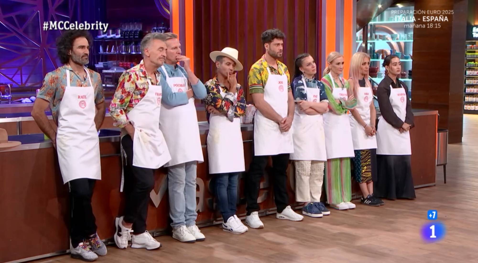 Los aspirantes de 'MasterChef Celebrity 9' en el programa 8