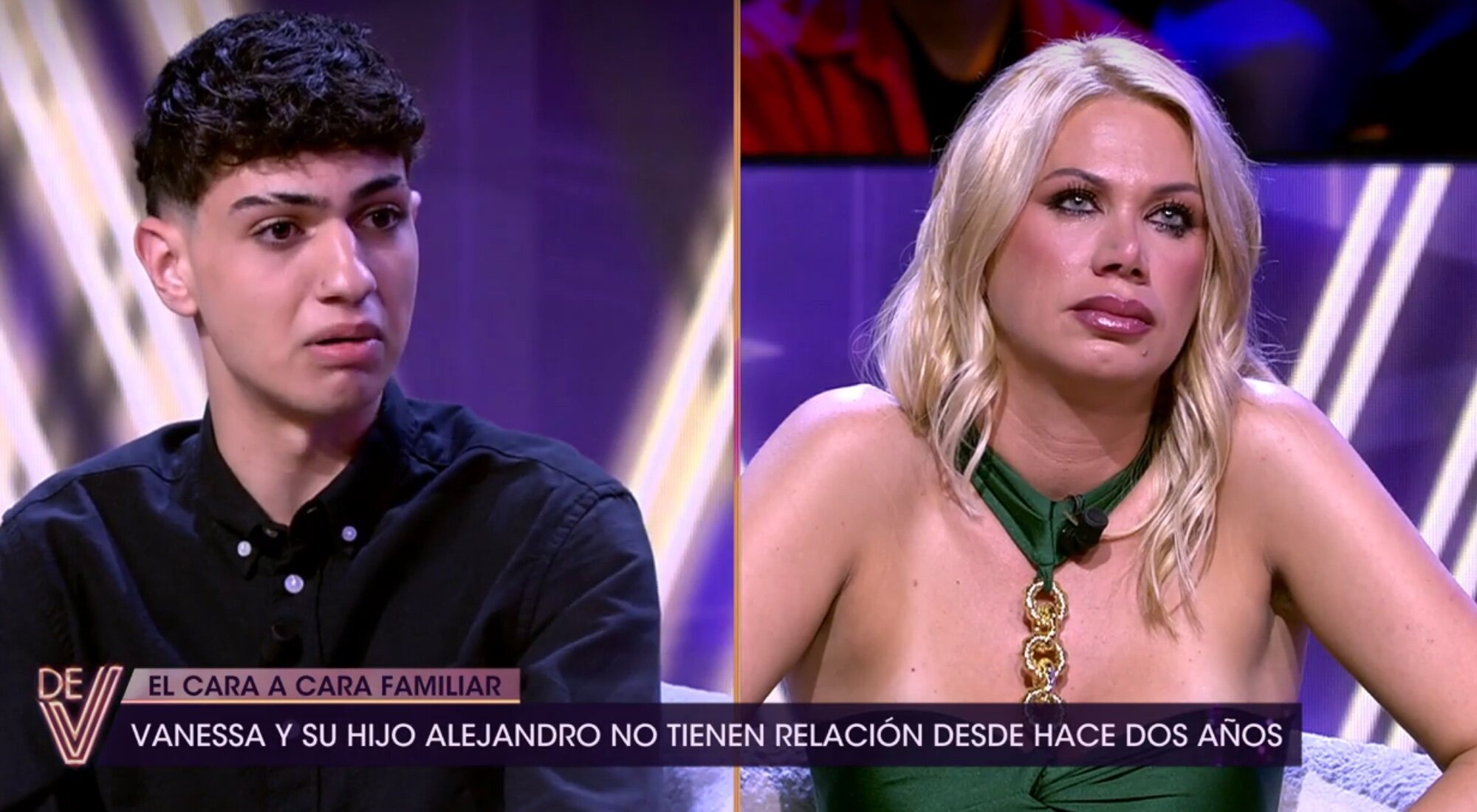 Alejandro y Vanessa en el plató de '¡De viernes!'