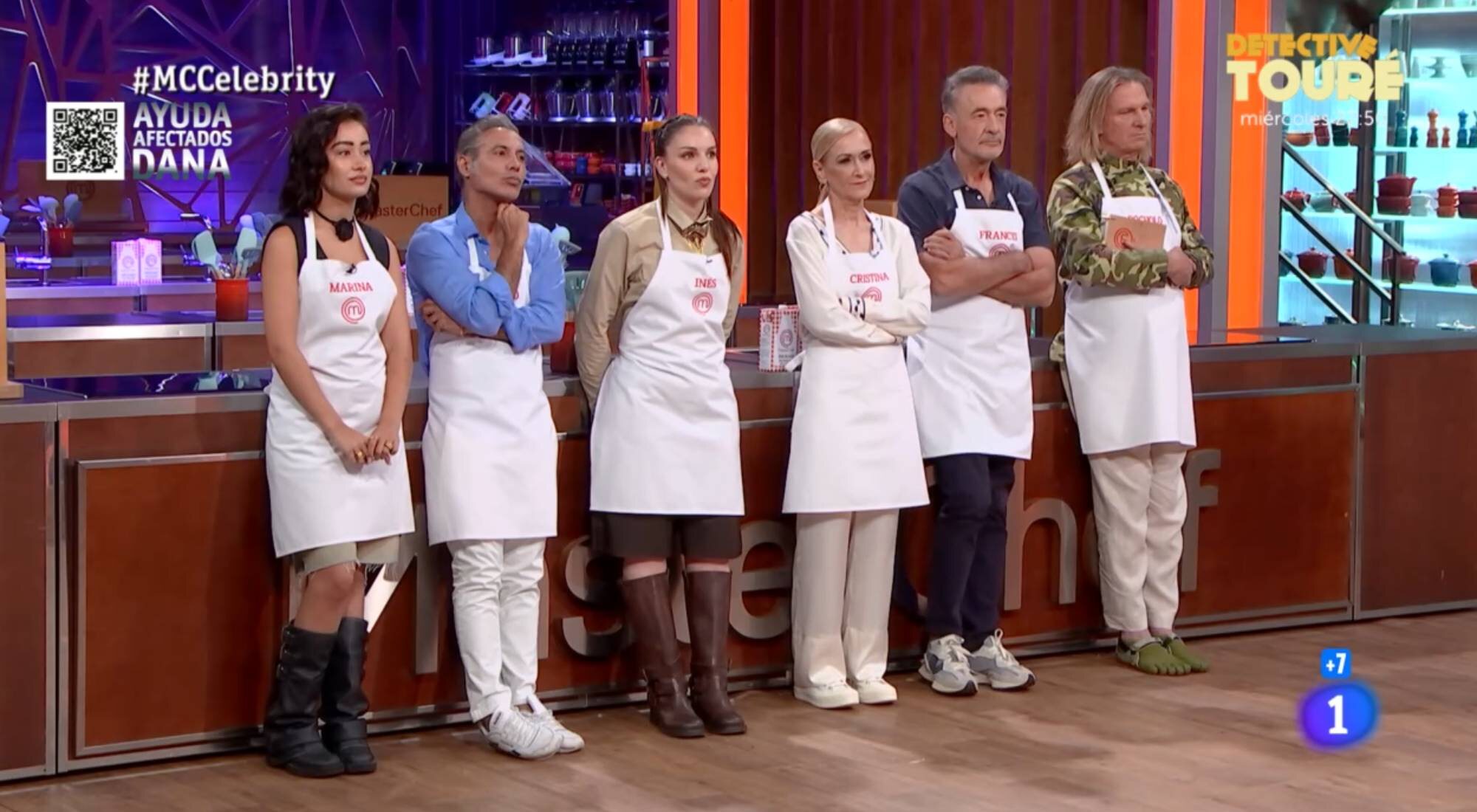 Los aspirantes de 'MasterChef Celebrity 9' en el programa diez