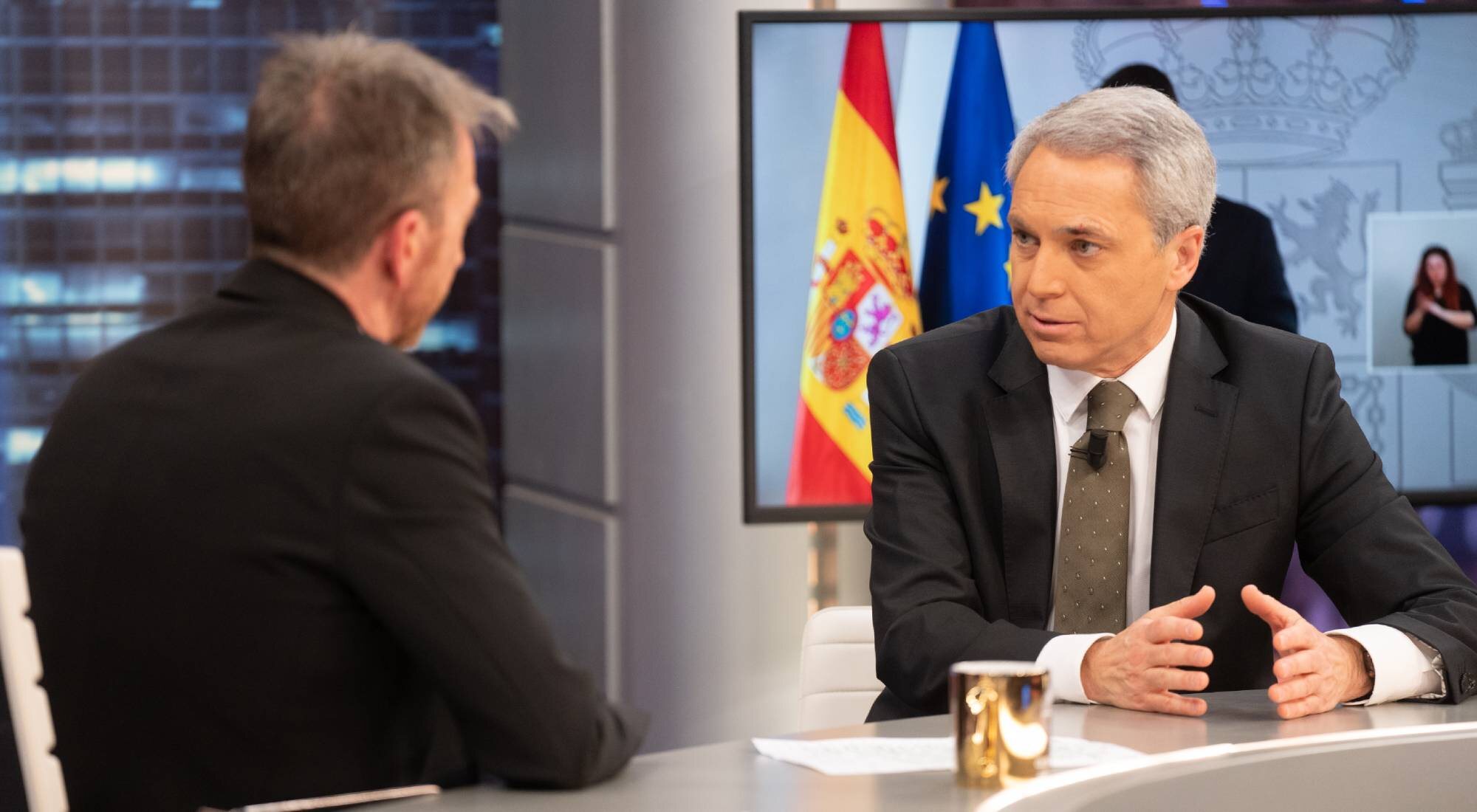 Pablo Motos y Vicente Vallés en 'El hormiguero'