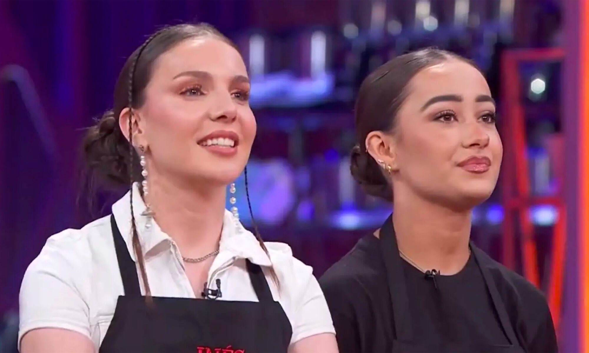 Inés Hernand y Marina Rivers, en 'MasterChef Celebrity'