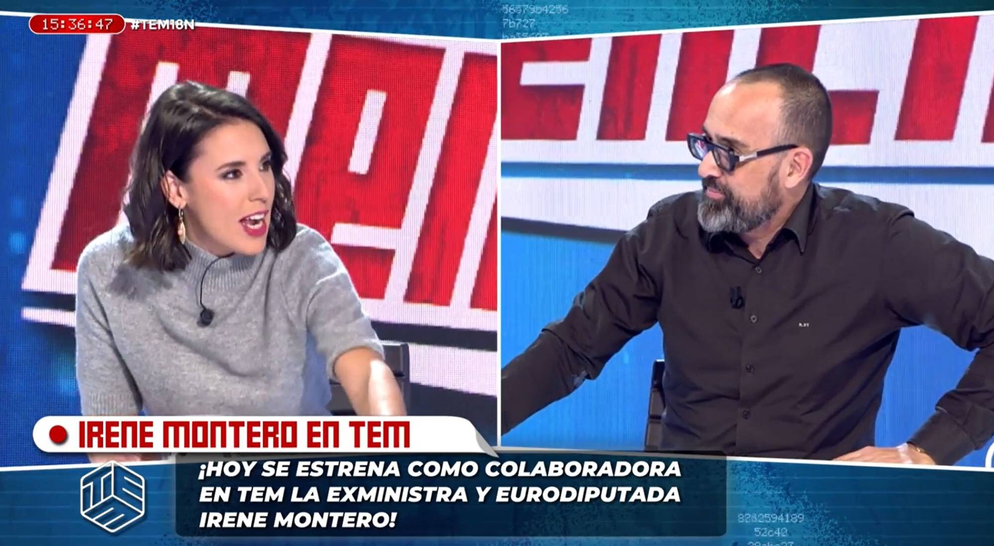 Irene Montero plantea a Risto Mejide utilizar el lenguaje inclusivo en su debut en 'Todo es mentira'