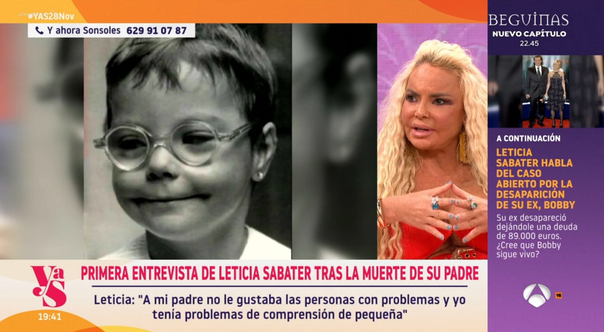 Leticia Sabater en 'Y ahora, Sonsoles'