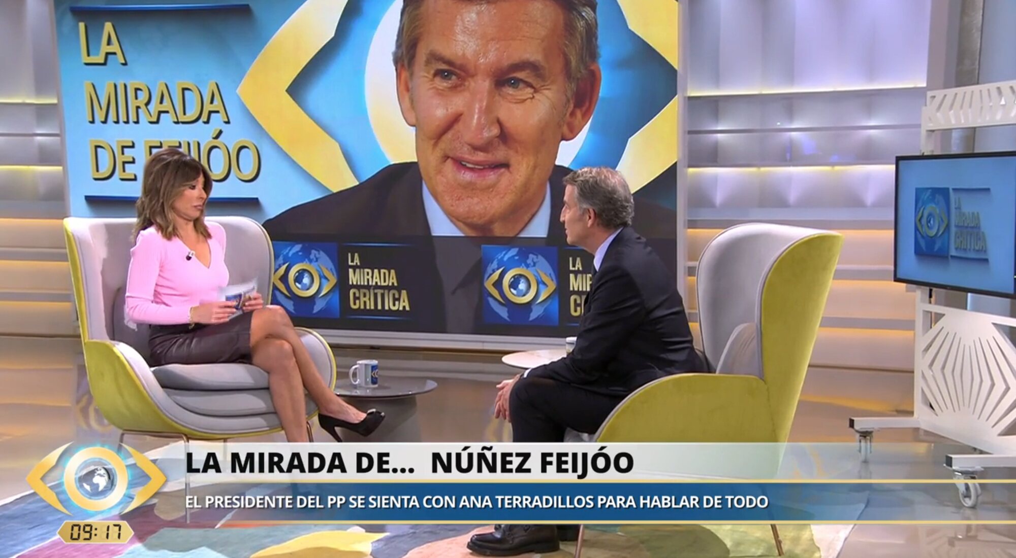 Ana Terradillos y Alberto Núñez Feijóo en 'La mirada crítica'