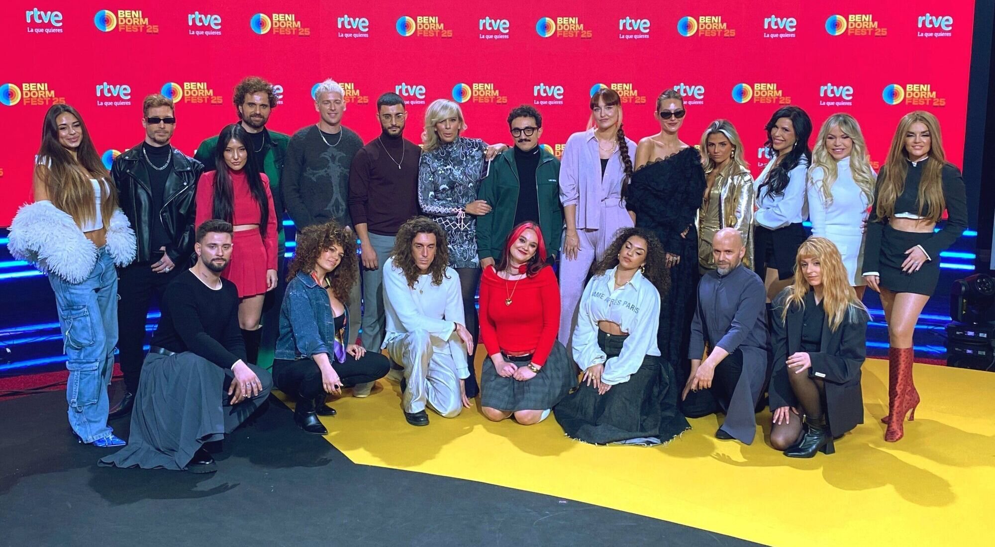 Los 16 participantes del Benidorm Fest 2025