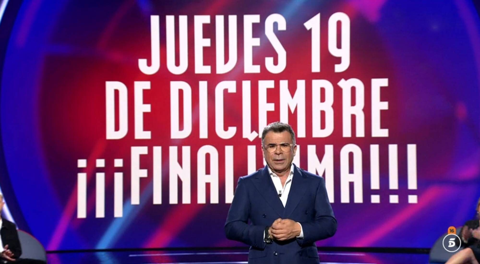 Jorge Javier anuncia las fechas de la recta final de 'Gran hermano 19'