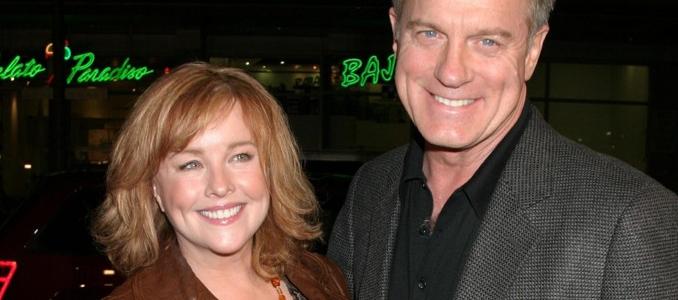 Stephen Collins junto a su esposa Faye Grant