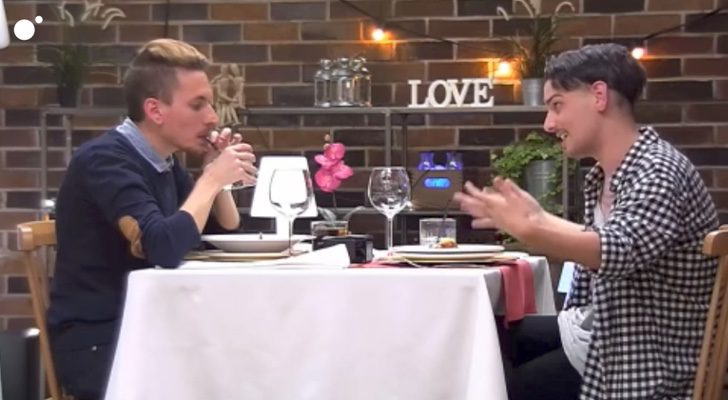 Pedro y David en 'First Dates'