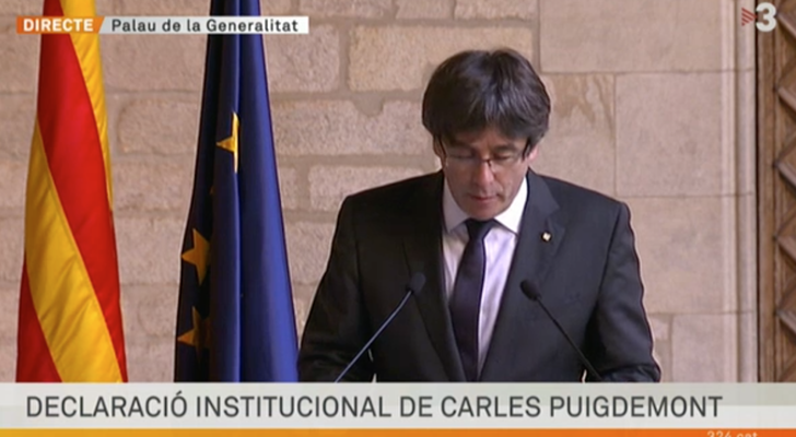 Especial de TV3 sobre las palabras de Puigdemont