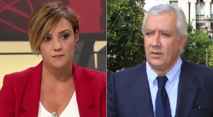 Cristina Pardo en 'Al rojo vivo' y Javier Arenas