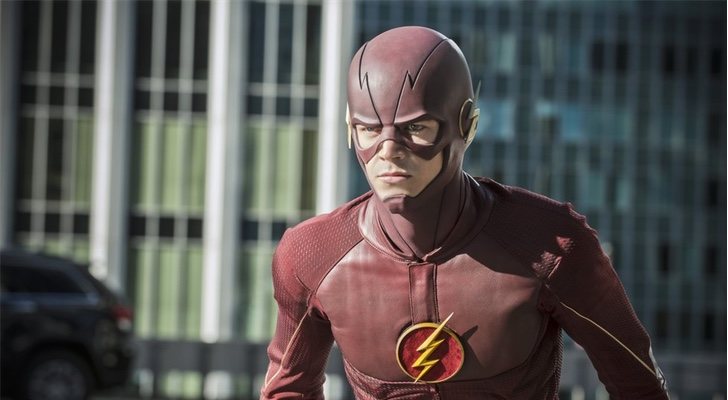 Grant Gustin como Flash en el traje que ha lucido hasta ahora en 'The Flash'