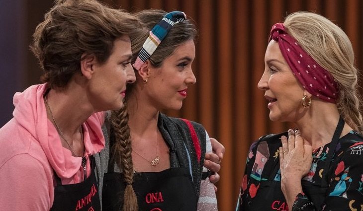 Antonia Dell'Atte, Ona Carbonell y Carmen Lomana en la eliminación de 'MCCelebrity 3'