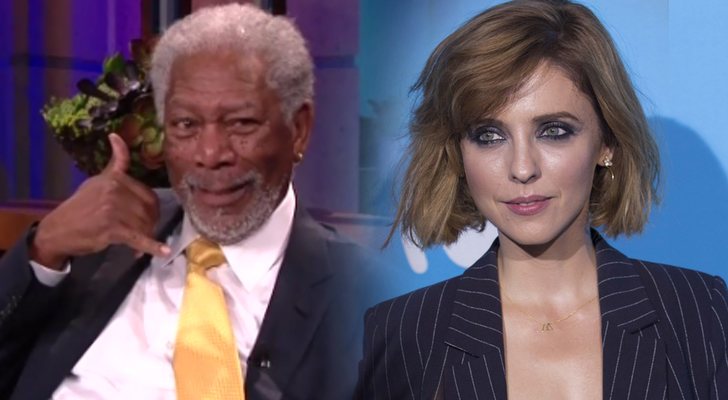 Morgan Freeman y Leticia Dolera