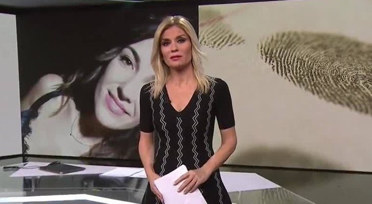 Sandra Golpe, presentando 'Antena 3 noticias 1'