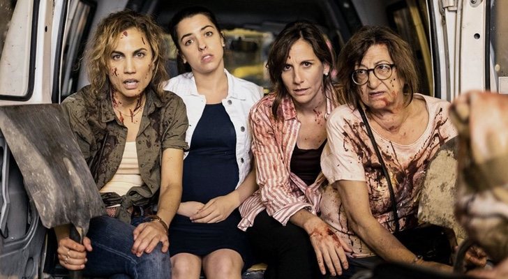 Toni Acosta, Nuria Herrero, Malena Alterio y Mamen Herrero en 'Señoras del (h)AMPA'