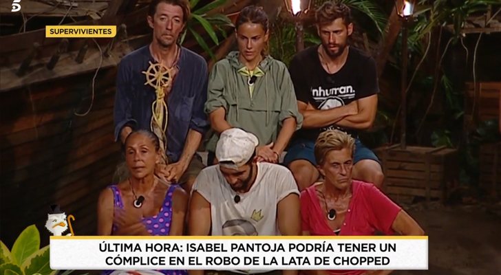 Los concursantes de 'Supervivientes' en la palapa