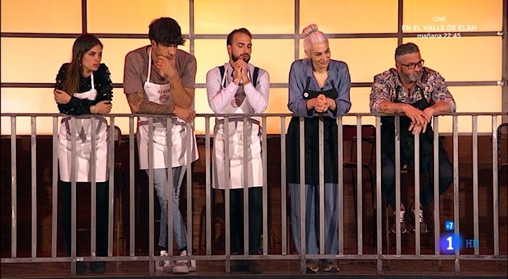 Aitana, Aleix, Valentín, Teresa y Carlos, semifinalistas de 'MasterChef 7'