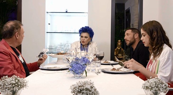 Pablo Carbonell, Lucía Bosé, Antonio David Flores y Cósima Ramírez en 'Ven a cenar conmigo: Gourmet Edition'