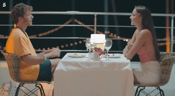 Gonzalo y Katerina durante su cita sorpresa en 'La isla de las tentaciones'