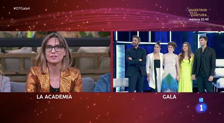 Noemí habla con los concursantes nominados