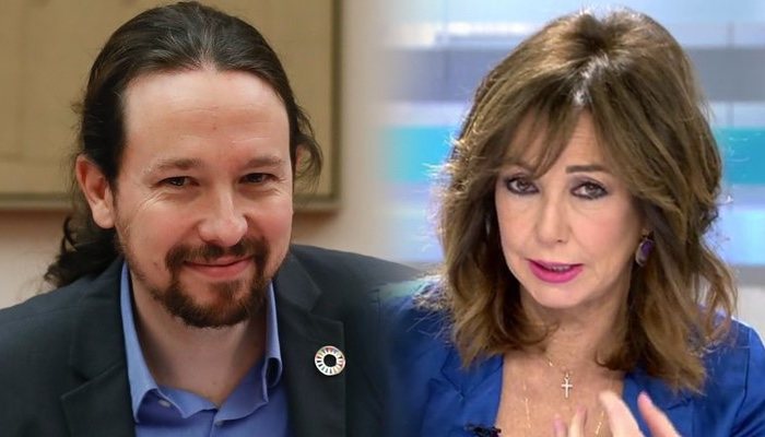 Pablo Iglesias y Ana Rosa Quintana