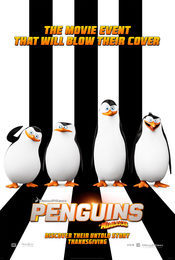 Cartel de Los pingüinos de Madagascar