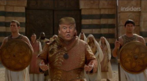 Donald Trump protagoniza el "remake" de 'Juego de Tronos'