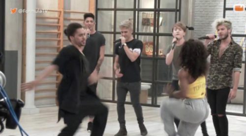 Lo que no viste de la visita de Auryn a 'Top Dance'