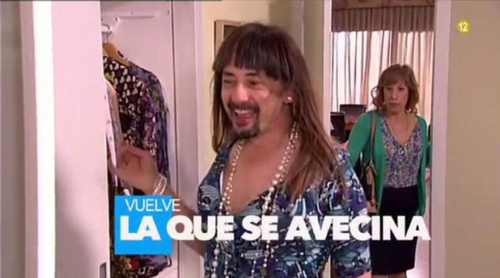 Telecinco promociona el regreso de la novena temporada de 'La que se avecina' con Antonio Recio travestido