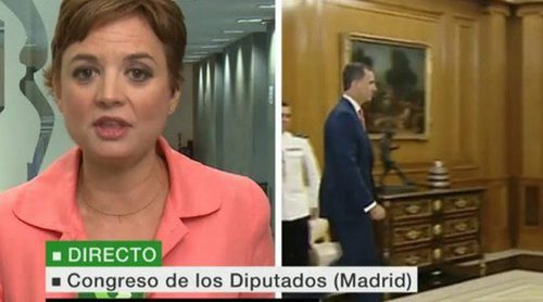 Una ilusión óptica en 'laSexta noticias' convierte a los periodistas en Felipe VI