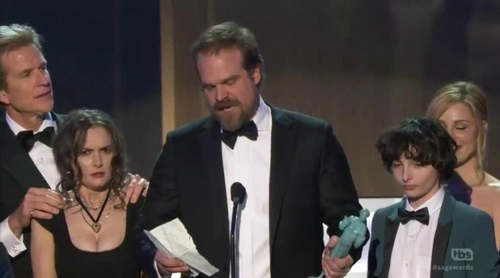 El emotivo discurso de los actores de 'Stranger Things' en los SAG Awards 2017