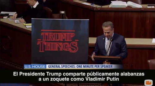 Un congresista americano compara a Trump con 'Stranger Things'