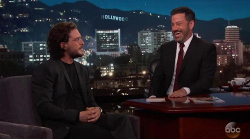 'Juego de Tronos': Kit Harington desvela en 'Jimmy Kimmel Live!' las escenas falsas que rodó