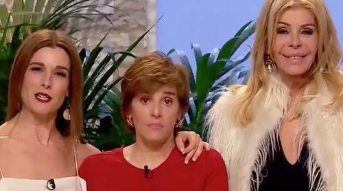 Bibiana Fernández y Anabel Alonso abandonan el plató de 'MasterChef' y se cuelan en 'Maestros de la costura'