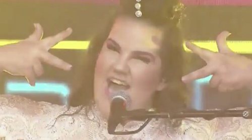 Netta Barzilai, representante de Israel en Eurovisión 2018, canta un mix de "Gangnam Style" y "Tik Tok"