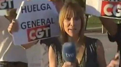 Interrumpen la labor informativa de una periodista de 'España directo'