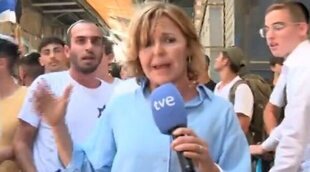 Almudena Ariza, corresponsal de TVE, acosada por extremistas judíos durante un reportaje en Jerusalén