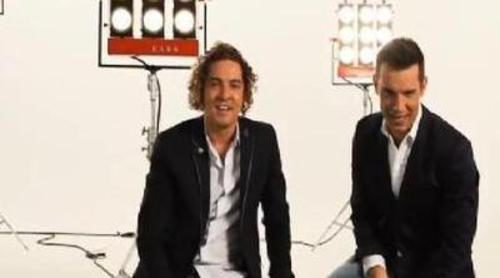 Jesús Vázquez y David Bisbal, por primera vez juntos anunciando 'La Voz'