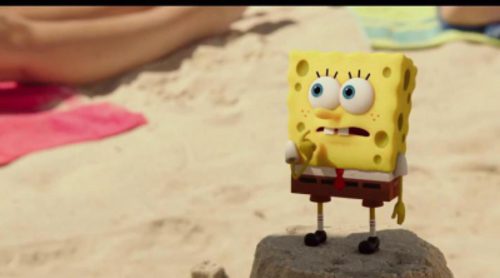 Bob Esponja sale del fondo del mar y se mete en el mundo real en el nuevo tráiler de su película