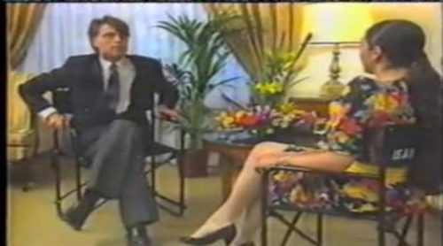 Jesús Hermida entrevistando a Isabel Pantoja en 1988